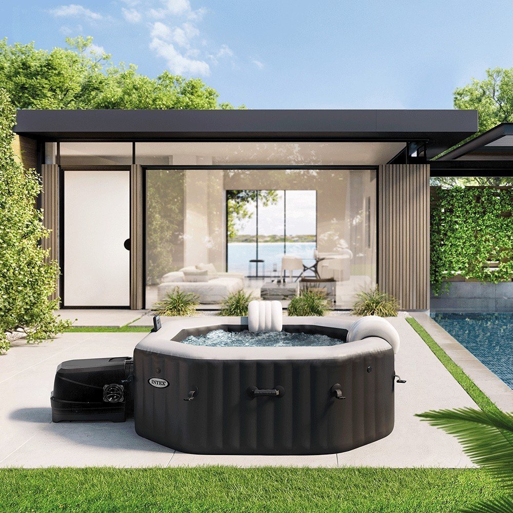 Intex PureSpa Carbon 6-Person Inflatable Hot Tub with Thermal Cover – Special Offer