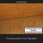 BillyOh Bella Tongue and Groove Pent Summerhouse (14x8 Spray Treated)
