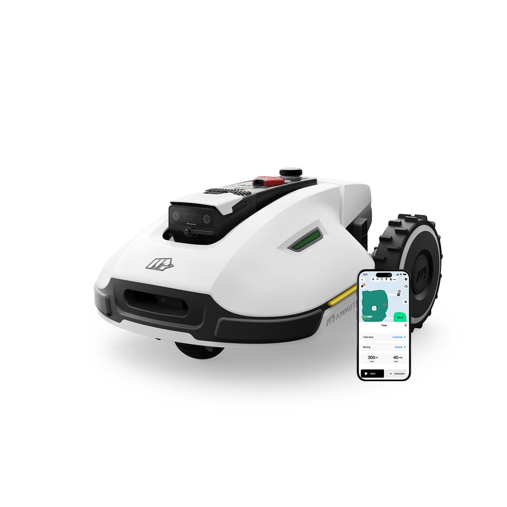 MAMMOTION YUKA 3000 Robot Lawn Mower, Perimeter Wire free,Recommended 3000 m, Max.4000 m,Equipped with Ultrasense Al vision, Handles 45% slopes