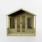WALTONS 12 x 8 Wessex Summerhouse | Apex Roof | Shiplap Tongue and Groove | Wooden Garden Room Summerhouse | 10 Year Anti Rot Guarantee | 12 x 8 12ft