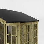 WALTONS | 8 x 8 Wessex Summerhouse with Veranda | Apex Roof | 12mm Shiplap Tongue and Groove | Wooden Garden Room Summerhouse | 10 Year Anti Rot
