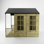 WALTONS | 8 x 8 Wessex Summerhouse with Veranda | Apex Roof | 12mm Shiplap Tongue and Groove | Wooden Garden Room Summerhouse | 10 Year Anti Rot