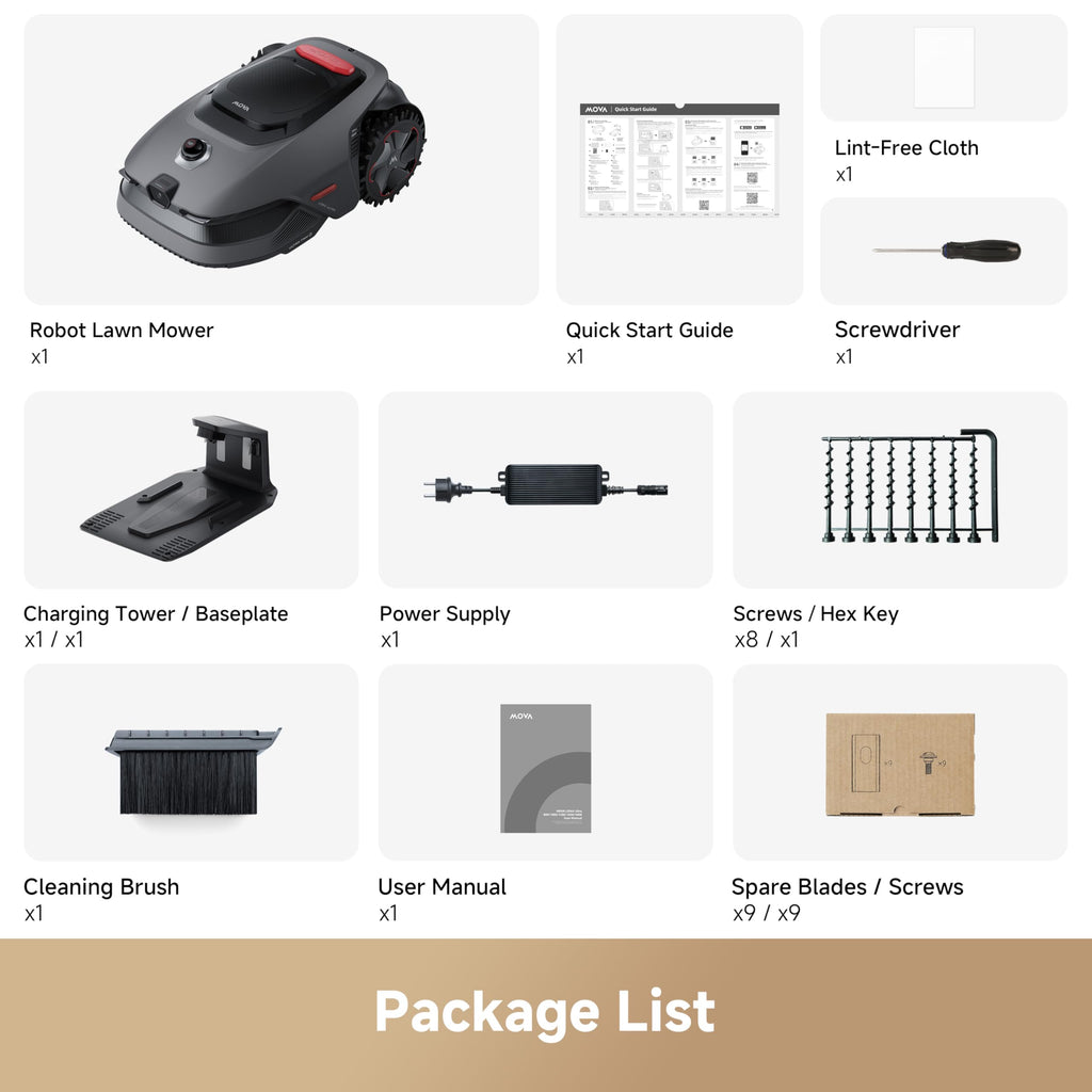 MOVA LiDAX Ultra 800 Robotic Lawn Mower with 360° 3D LiDAR & AI Vision