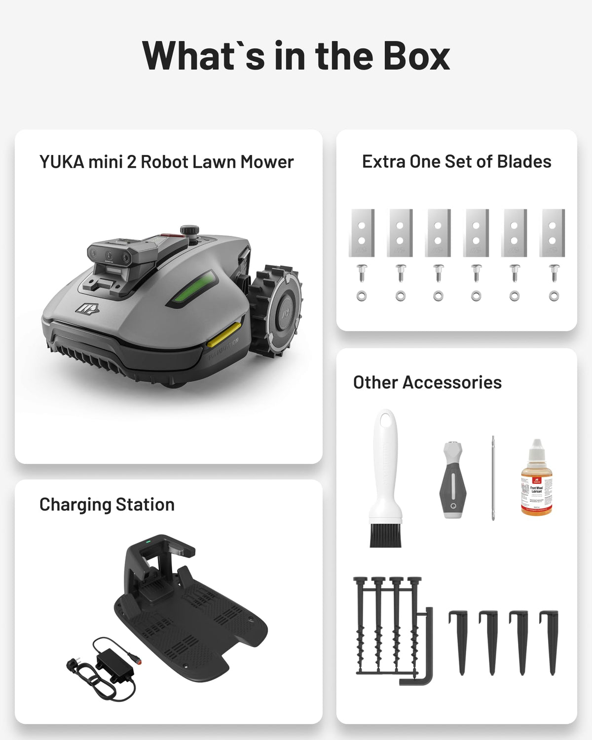 MAMMOTION YUKA mini 2 500 Robot Lawn Mower without Boundary
