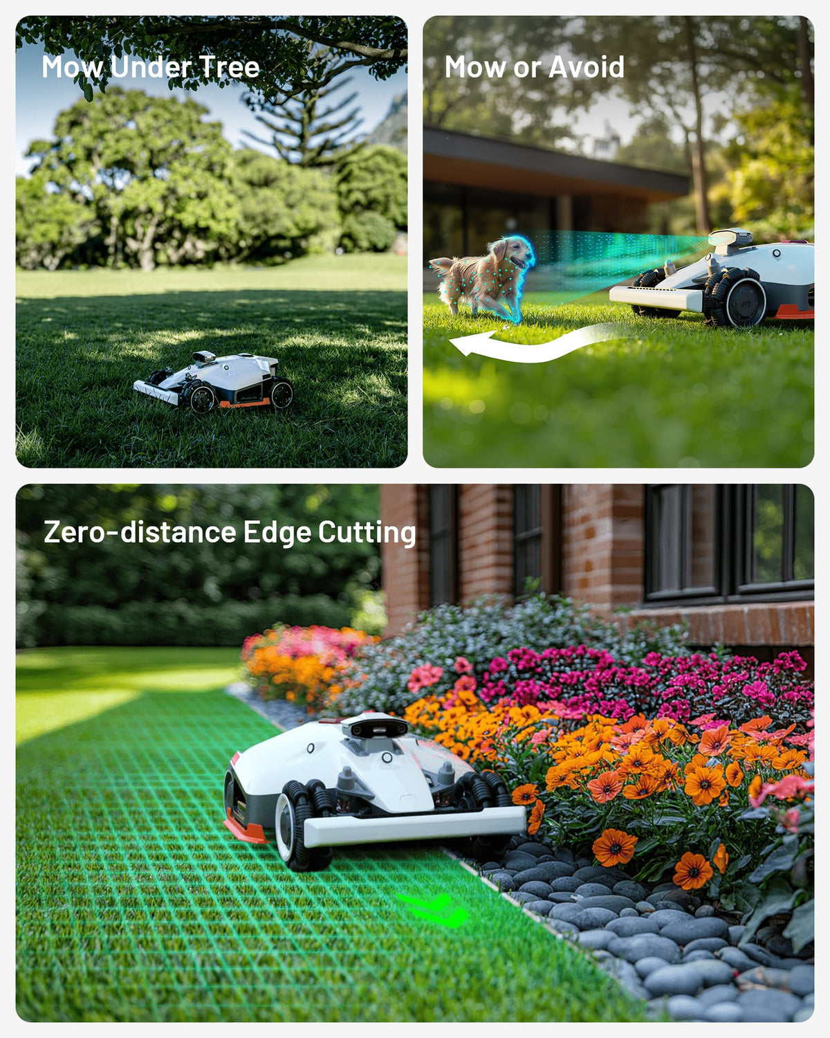 MAMMOTION LUBA 2 AWD 3000X Robot Lawn Mower without Boundary, Recommended 3000 m2, Max. 3600 m2, Auto Mapping UltraSense AI Vision, 0% Gradient