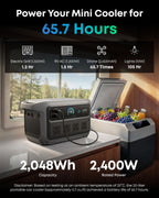 Anker SOLIX C2000 Gen 2 with AC Charging Cable, 2400W 2048Wh Power Station