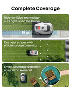 eufy Robot Lawn Mower, C15 without Boundary with Garage, 500 m2 Coverage