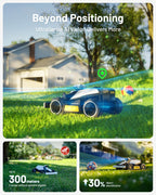 MAMMOTION LUBA mini AWD Robot Lawn Mower without Boundary,Auto Mapping UltraSense AI Vision, 80% Gradient, 20-65 mm Cutting Height (LUBAminiAWD1500)
