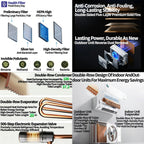 18000 BTU Air Conditioner, Wall Split, Wi Fi, 5 In 1, Cooler, Heater, Dehumidifier, Air Purifier, Heat Pump, Remote Control, 5.3 kW, A++, App