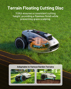 MAMMOTION YUKA 3000 Robot Lawn Mower, Perimeter Wire free,Recommended 3000 m, Max.4000 m,Equipped with Ultrasense Al vision, Handles 45% slopes