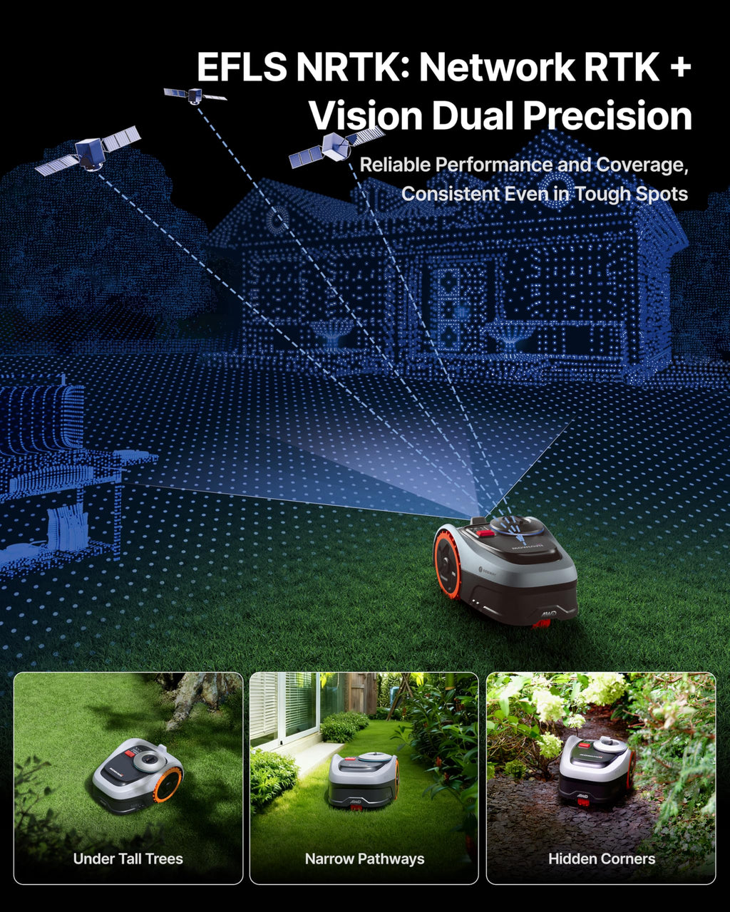 Segway Navimow i205 AWD Robotic Lawn Mower with Garage S for 500 m2