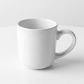 Plain white stoneware coffee mug – 13 oz / 369 ml