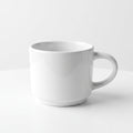 Classic white coffee mug – Minimalist ceramic mug for tea and coffee