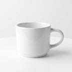 Classic white coffee mug – Minimalist ceramic mug for tea and coffee