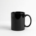 Black ceramic and stoneware coffee mug – 12 oz / 355 ml