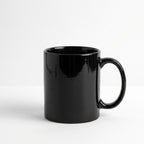 Black ceramic and stoneware coffee mug – 12 oz / 355 ml