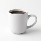 Plain white stoneware coffee mug – 13 oz / 369 ml