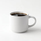 Classic white coffee mug – Minimalist ceramic mug for tea and coffee