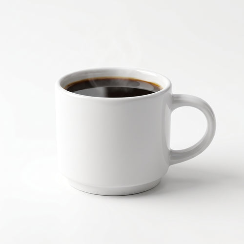 Classic white coffee mug – Minimalist ceramic mug for tea and coffee