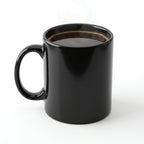 Black ceramic and stoneware coffee mug – 12 oz / 355 ml