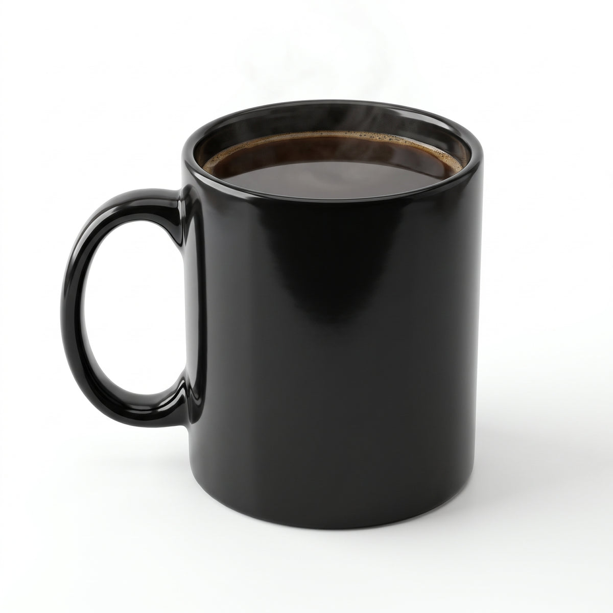 Black ceramic and stoneware coffee mug – 12 oz / 355 ml