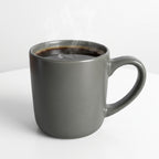Elegant green stoneware coffee mug – 13 oz / 369 ml