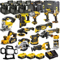 18V 14 Piece Power Tool Kit with 3 x 5.0Ah Battery Charger & Box DEWKIT28