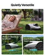 Wire-Free Robotic Lawn Mower for Gardens Up to 500m2 with AI Vision Navigation & 3D Obstacle Avoidance