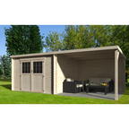 Large 198 Sq. Ft. Wooden Garden Shed – Premium Model at an Attractive Price